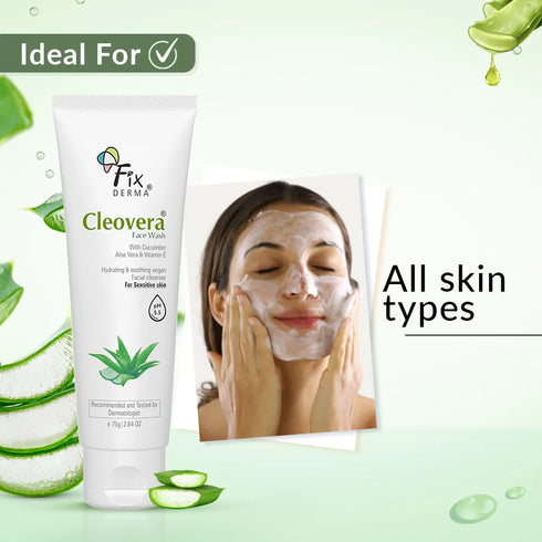 Fixderma Skincare Cleovera And Cucumber Face Wash